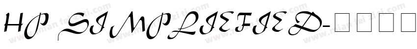 HP SIMPLIEFIED字体转换